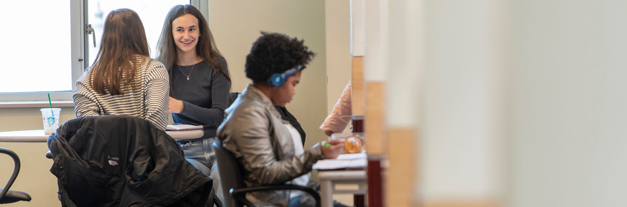 Students studying